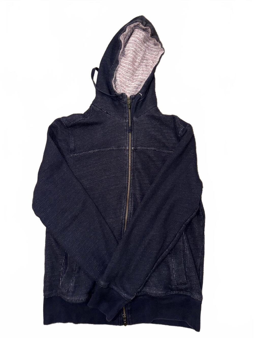 Men’s Banana Republic navy blue zip up hoodie Size Large